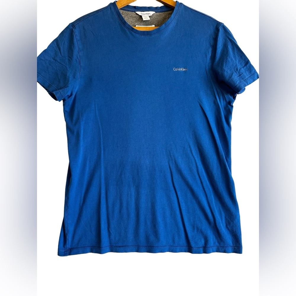 CALVIN KLEIN MENS LOGO CREWNECK T SHIRT SZ SMALL PETITE